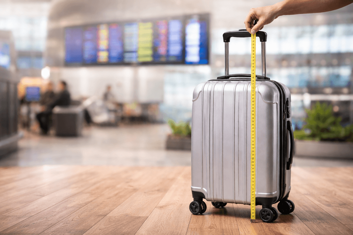 Cómo medir correctamente el equipaje de mano (evite las tarifas de control de puerta)